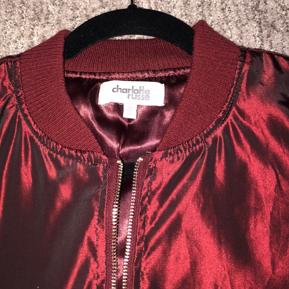Ruby Red Bomber Jacket - image 2